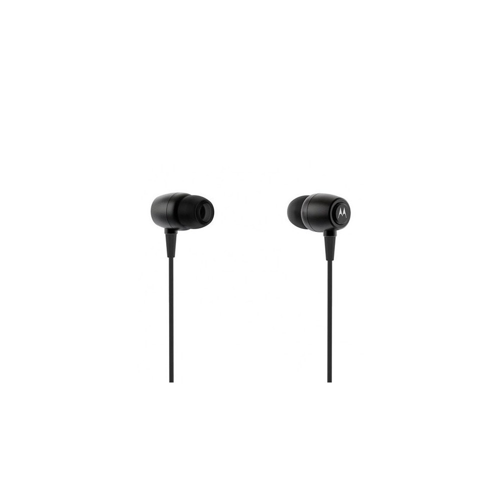 MOTOROLA EARBUDS METAL MICROHEADPHONES BLACK