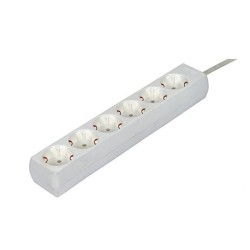 PHASAK 6 SOCKET STRIP 1.5M WHITE FOR SAI
