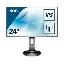 LED MONITOR IPS 23.8 AOC I2490PXQU/BT BLACK/SILVER