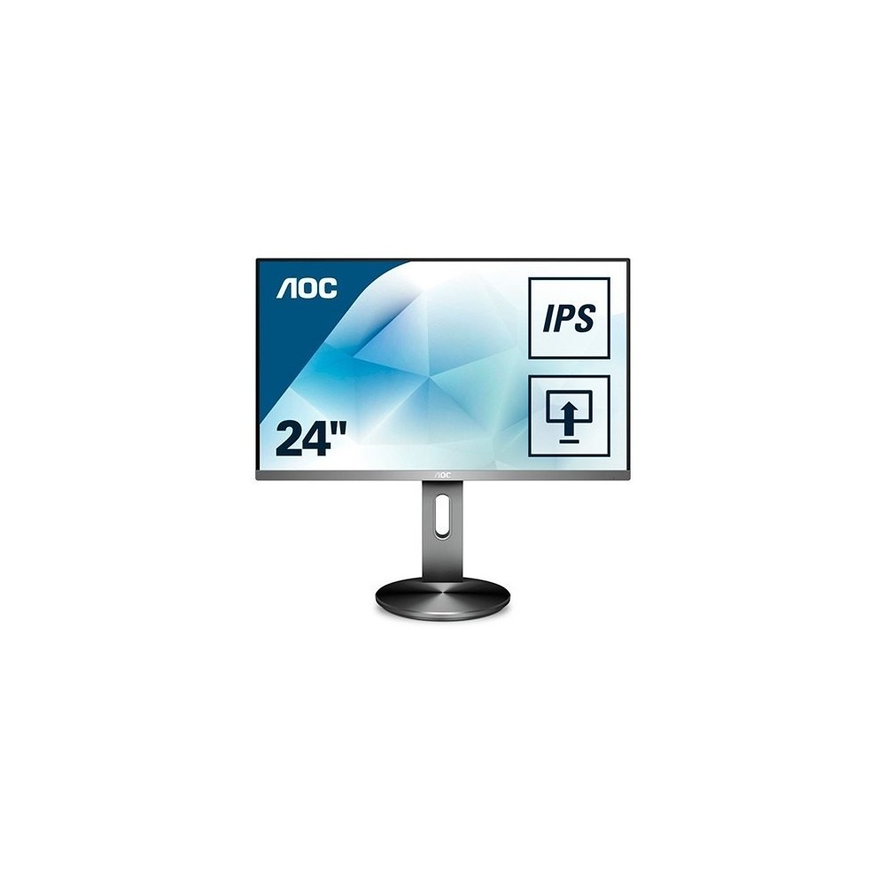 LED MONITOR IPS 23.8 AOC I2490PXQU/BT BLACK/SILVER
