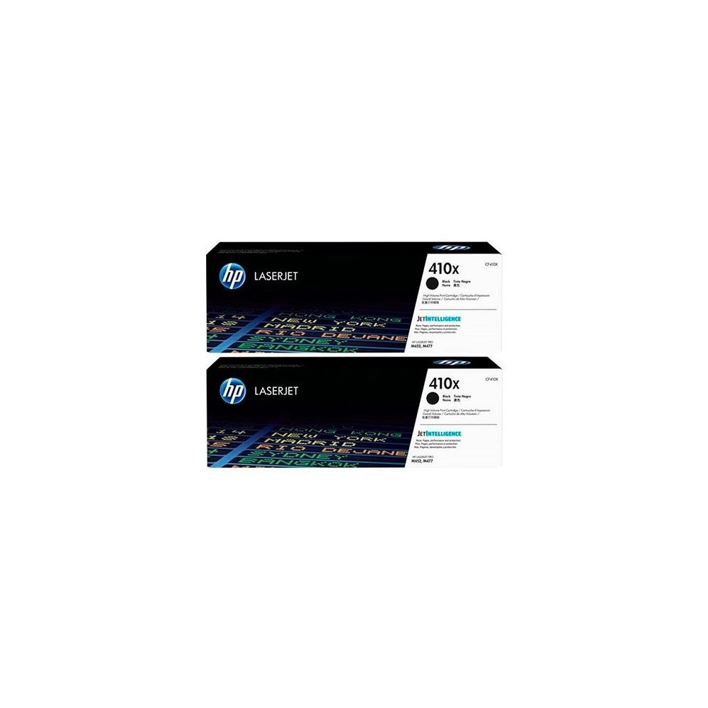 HP ORIGINAL TONER LASERJET 410X CF410XD PACK 2